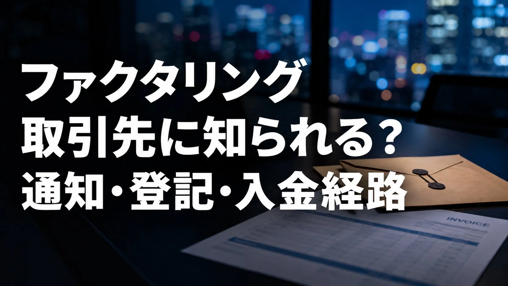 ファクタリングは取引先に知られる?2社間の通知・登記・入金経路から実態を整理