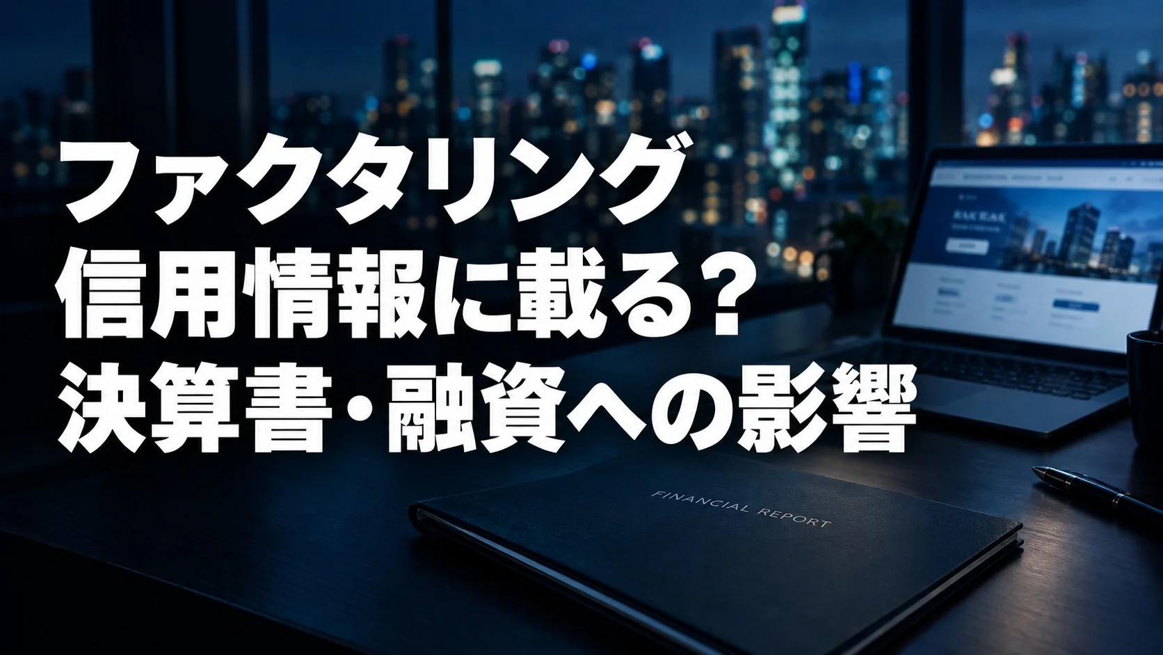 ファクタリングは信用情報に載る?決算書・銀行融資への影響を整理