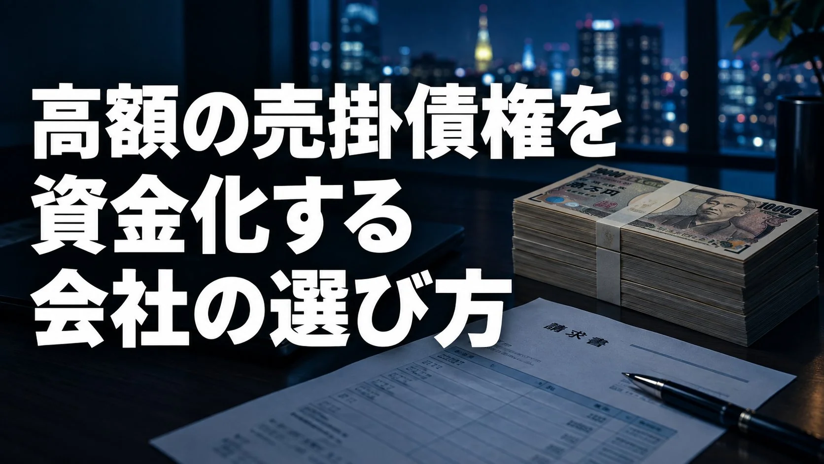 高額の売掛債権をファクタリングする会社の選び方|1,000万円以上で確認すべき上限・料率・3社間