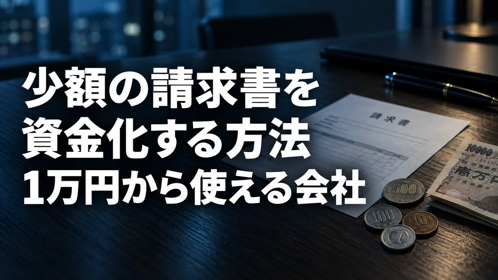 少額の請求書をファクタリングで資金化する方法|1万円から使える会社と手数料の考え方